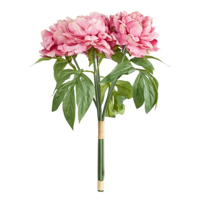 BUSH 6 PEONIE DARK PINK CM.46